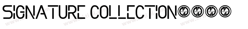 signature Collection字体转换